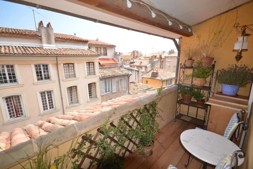 Le Dix Duplex Historical Center Balcony With View And Air Conditioning Aix-en-Provence Exterior foto